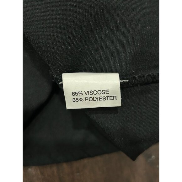 Vintage Christine Alexander Small Black Button-Up Shirt Watch Chain Embroidered - Picture 6 of 10